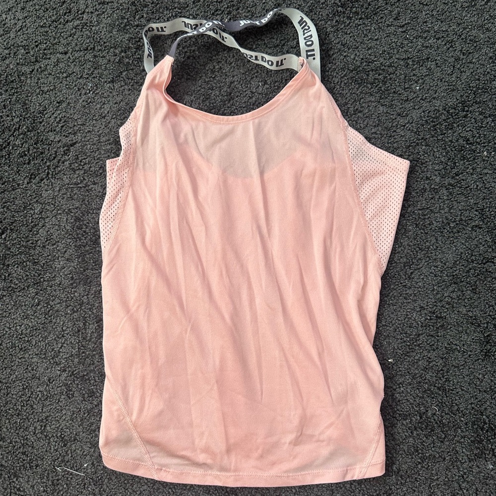 Nike Pink Performance Mesh Tank Top